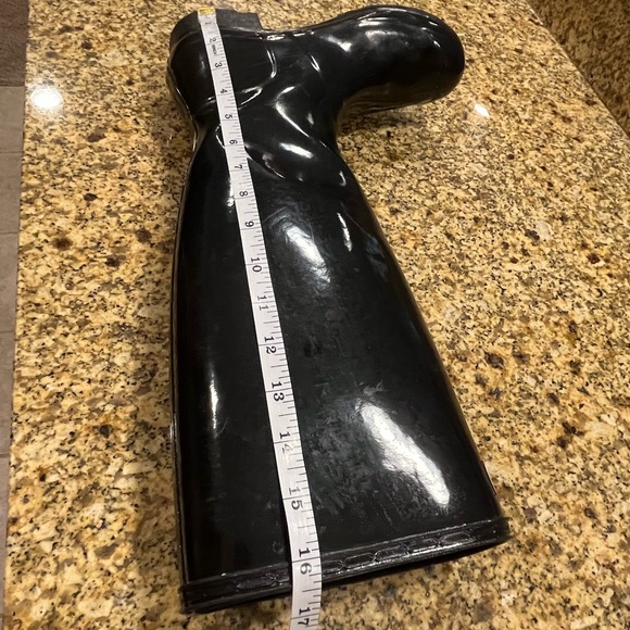 Hunter Rainboots Original Tall Gloss Rain Boot Wellies women's sz 8 Black - Picture 11 of 13